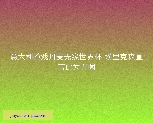意大利抢戏丹麦无缘世界杯 埃里克森直言此为丑闻