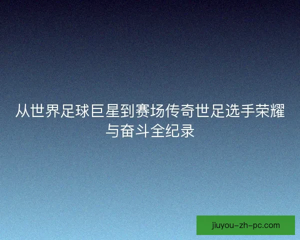 从世界足球巨星到赛场传奇世足选手荣耀与奋斗全纪录